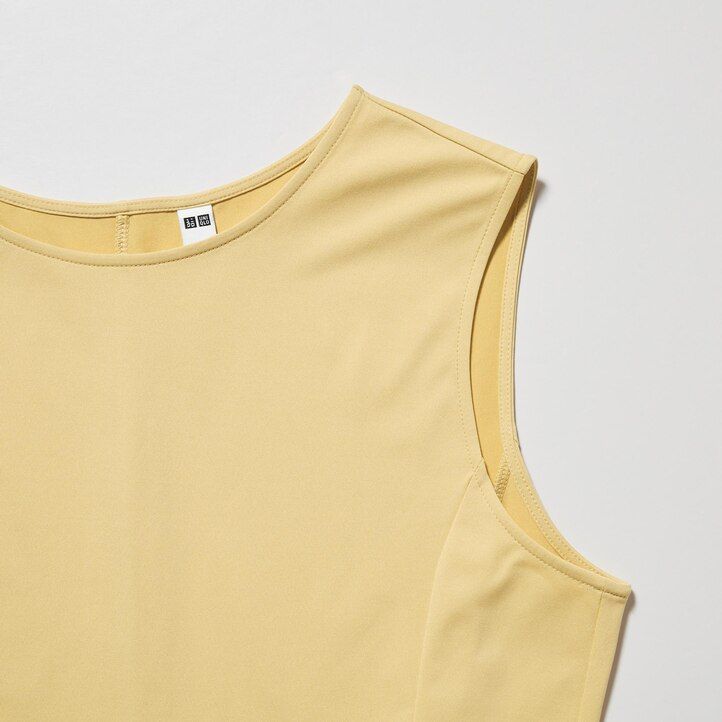 Navy Uniqlo Airism Ultra Stretch Sleeveless Dress | PVQIF-2401