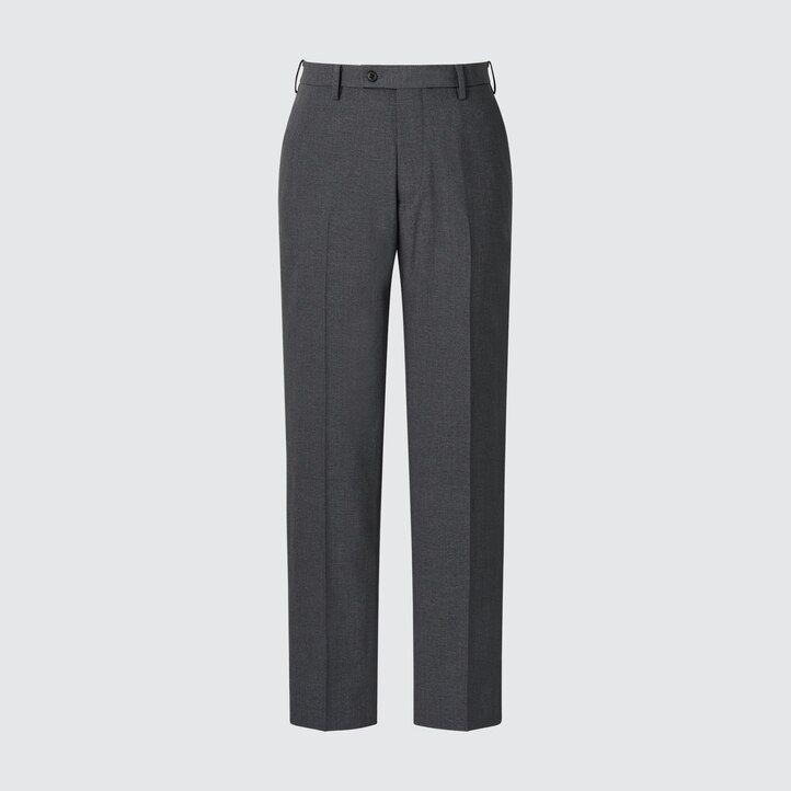 Navy Uniqlo Airsense Ultra Light Wool Look Trousers | MIZQE-1298