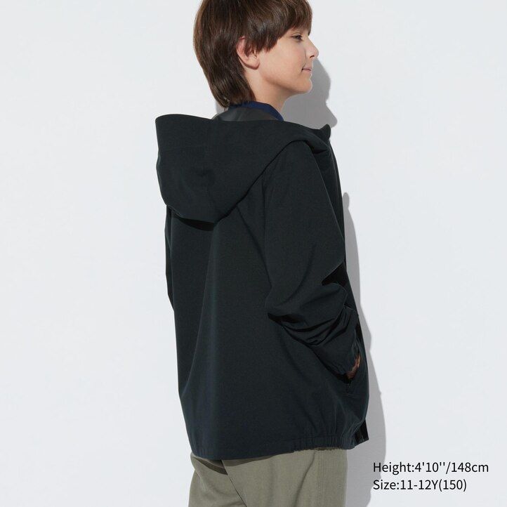 Navy Uniqlo Blocktech Parka | AGNHZ-3048