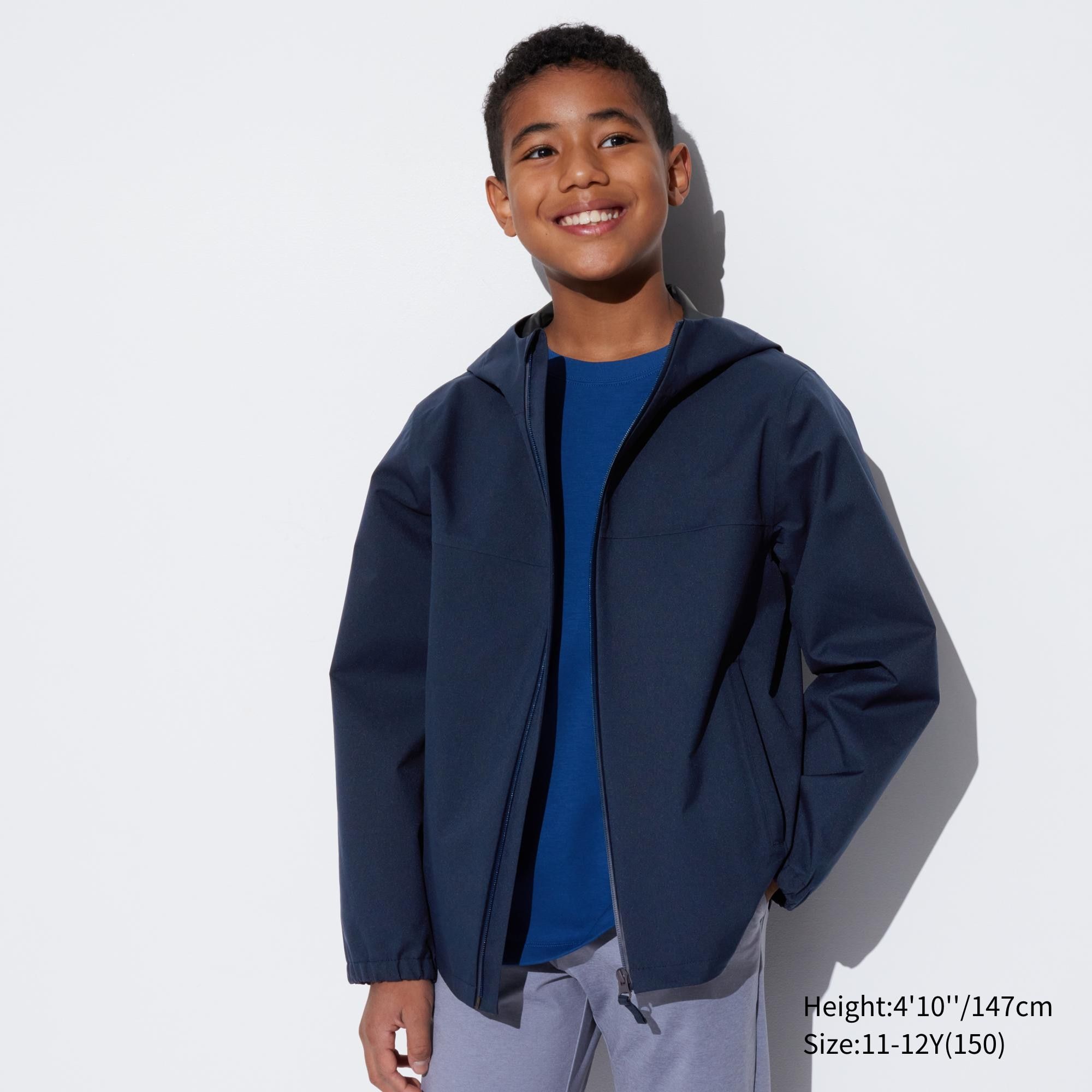 Navy Uniqlo Blocktech Parka | AGNHZ-3048