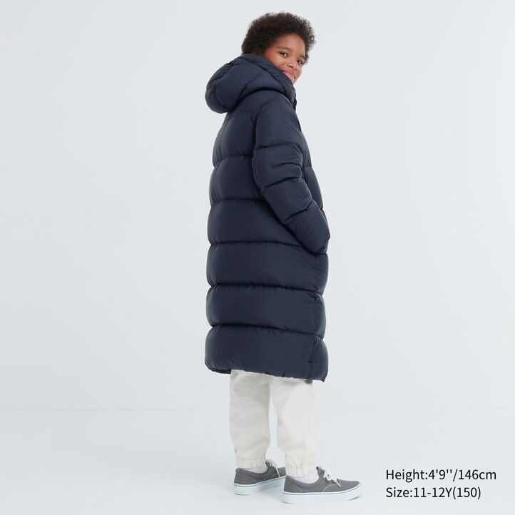 Navy Uniqlo Down Coat Water Repellent | KHLUS-5286