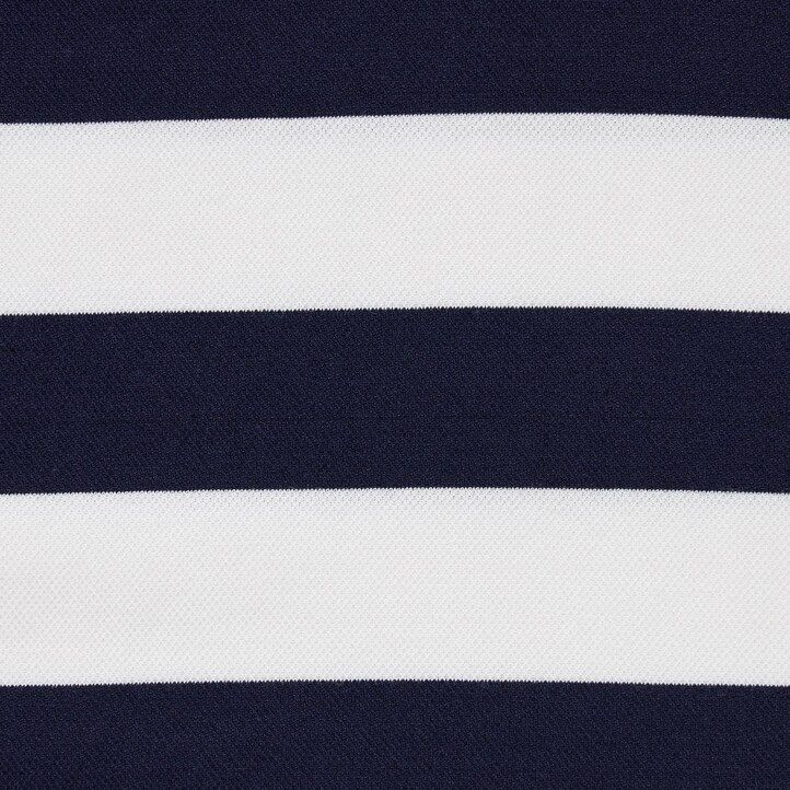 Navy Uniqlo Dry Pique Striped Short Sleeved Polo Shirt | THEIO-7395