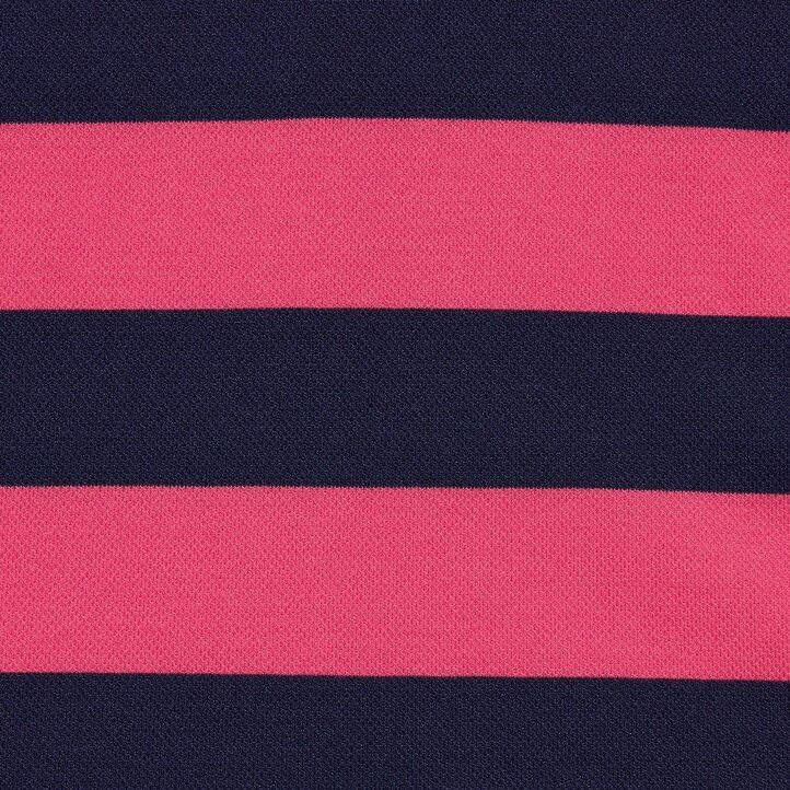 Navy Uniqlo Dry Pique Striped Short Sleeved Polo Shirt | THEIO-7395