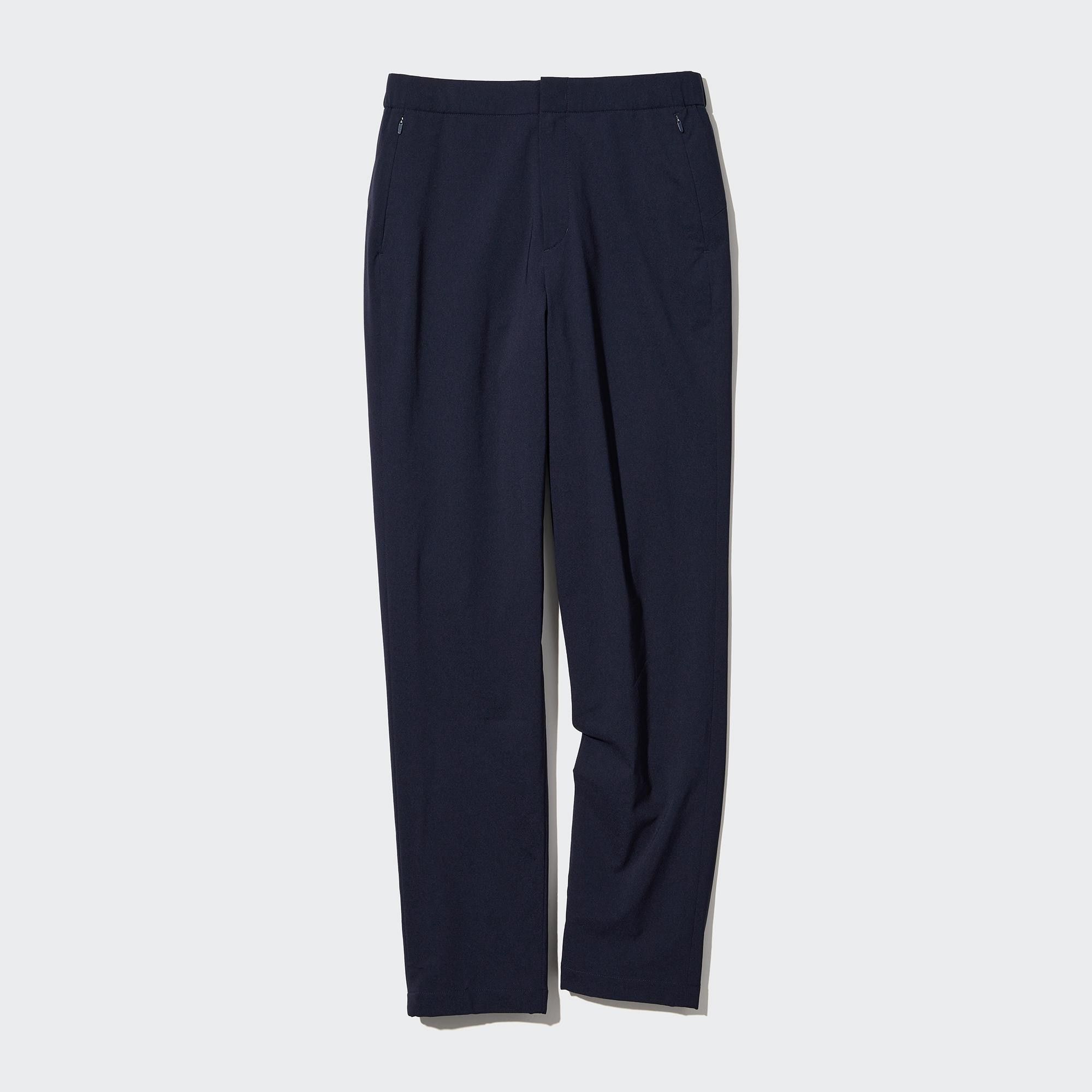 Navy Uniqlo Heattech Warm Lined Trousers Long | KXBGO-2708