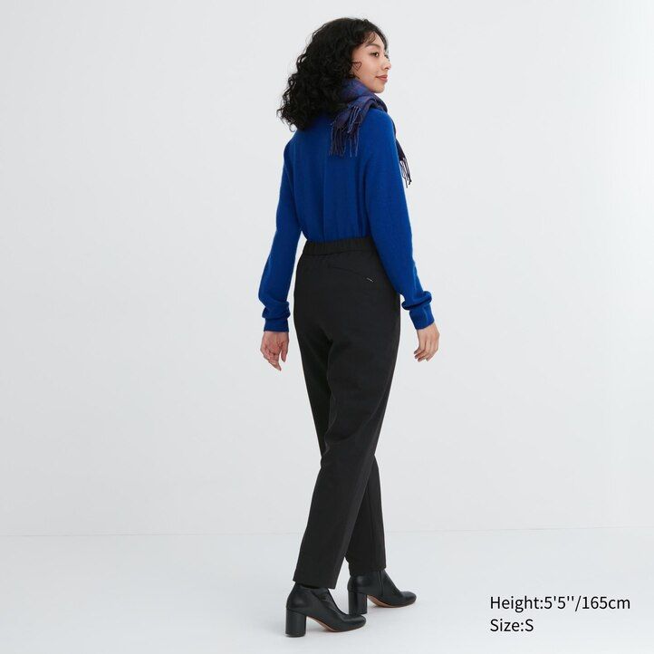 Navy Uniqlo Heattech Warm Lined Trousers | SBEIF-4352