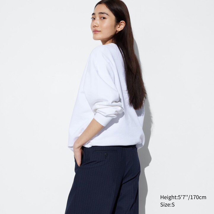 Navy Uniqlo Pleated Wide Leg Striped Trousers | FDLVX-9345