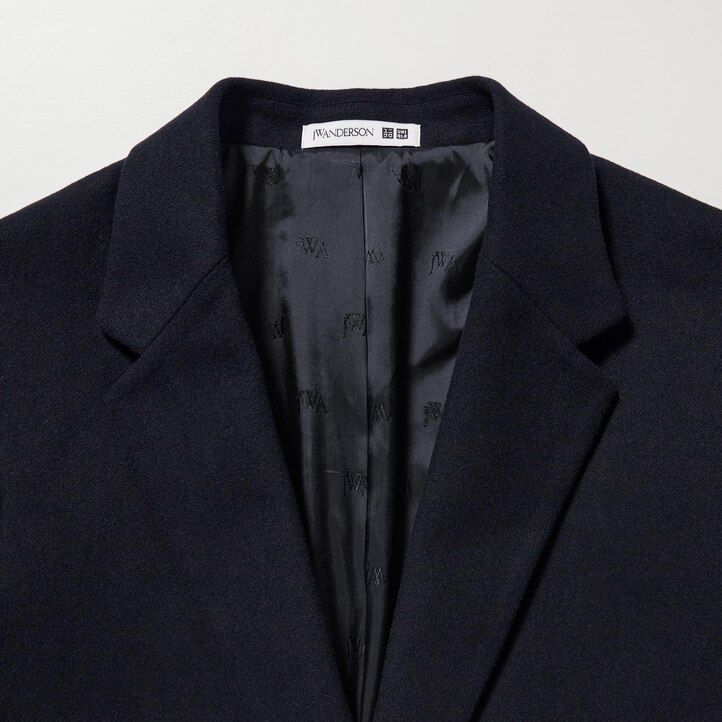 Navy Uniqlo Single Breasted Jacket | LGJHW-7125