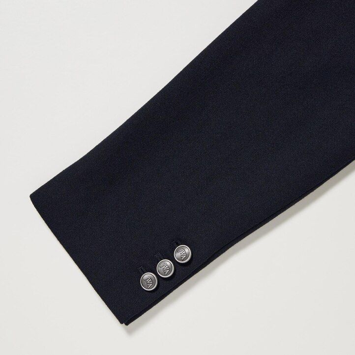 Navy Uniqlo Single Breasted Jacket | LGJHW-7125