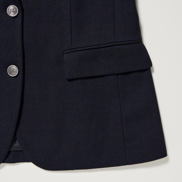 Navy Uniqlo Single Breasted Jacket | LGJHW-7125