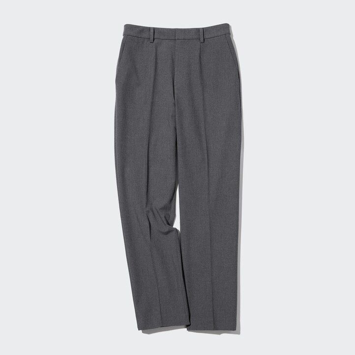 Navy Uniqlo Smart Ankle Length Trousers | SZDTL-7309
