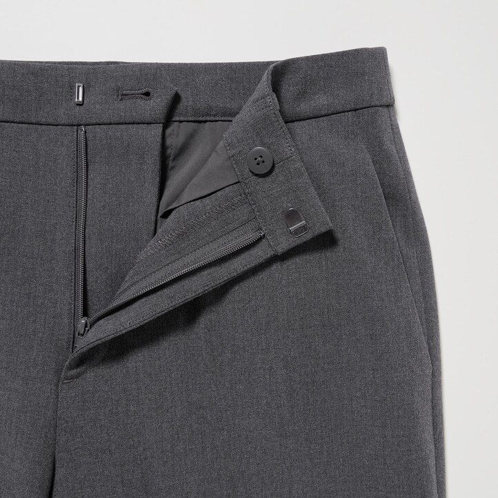 Navy Uniqlo Smart Ankle Length Trousers | SZDTL-7309