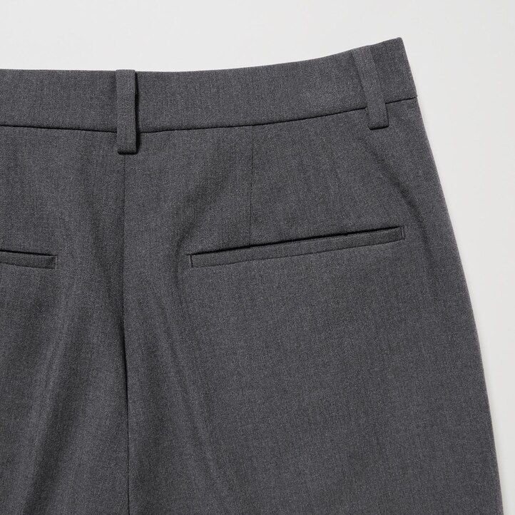 Navy Uniqlo Smart Ankle Length Trousers | SZDTL-7309