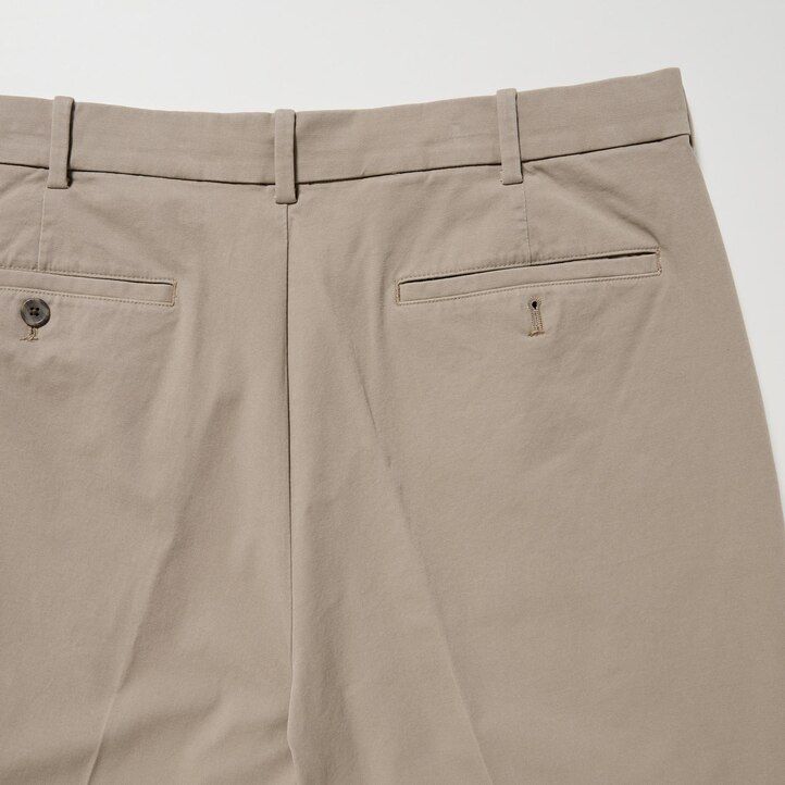 Navy Uniqlo Smart Cotton Ankle Length Trousers Long | JNUAH-3692