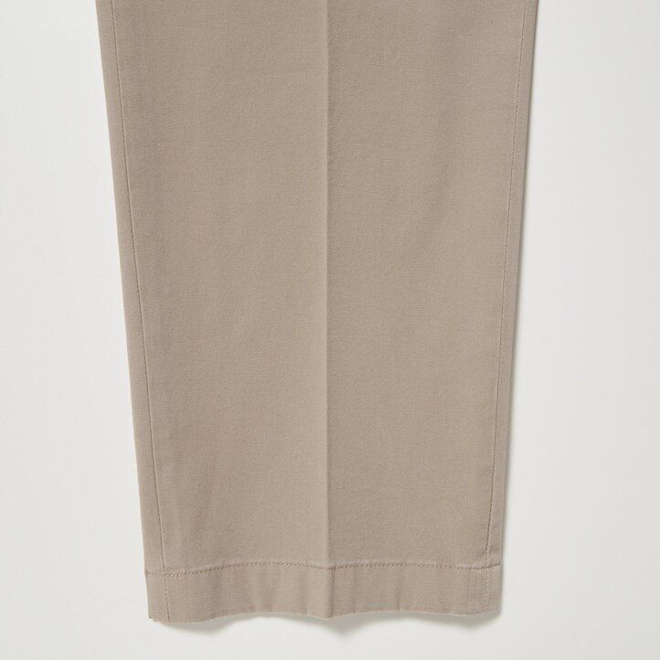 Navy Uniqlo Smart Cotton Ankle Length Trousers Long | JNUAH-3692