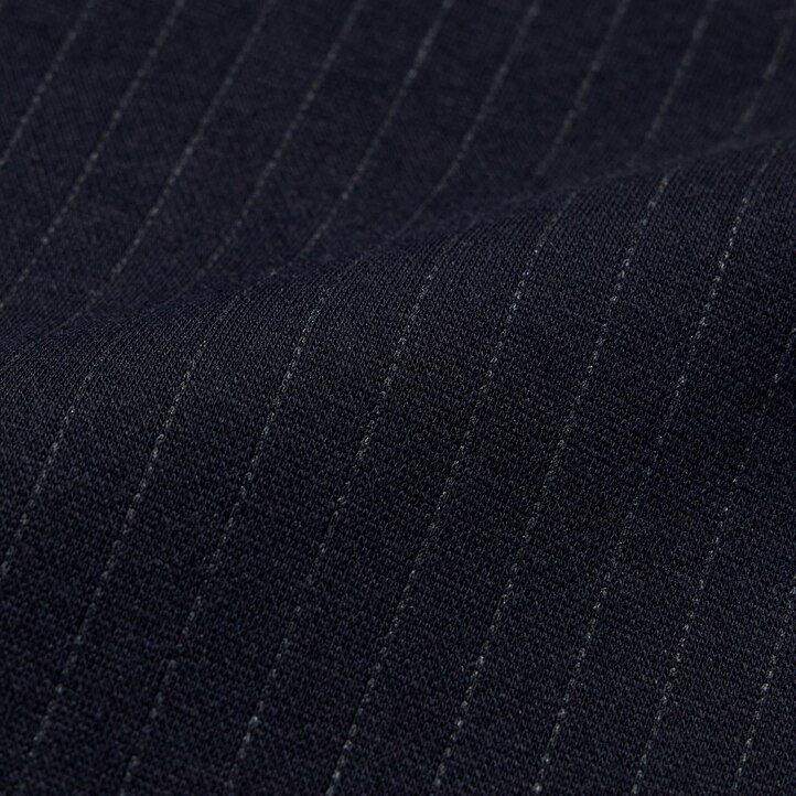Navy Uniqlo Smart Striped Ankle Length Trousers | PFZWK-5819