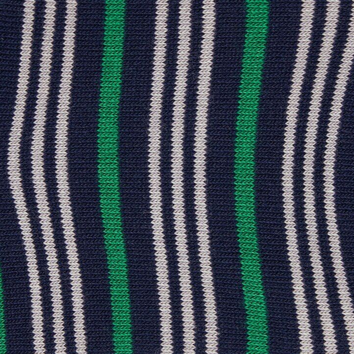 Navy Uniqlo Striped Short Socks Three Pairs | YBNWK-2173