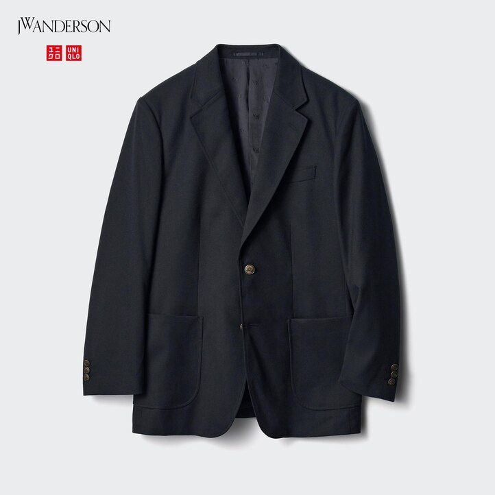 Navy Uniqlo Tailored Jacket | JSWZX-5648