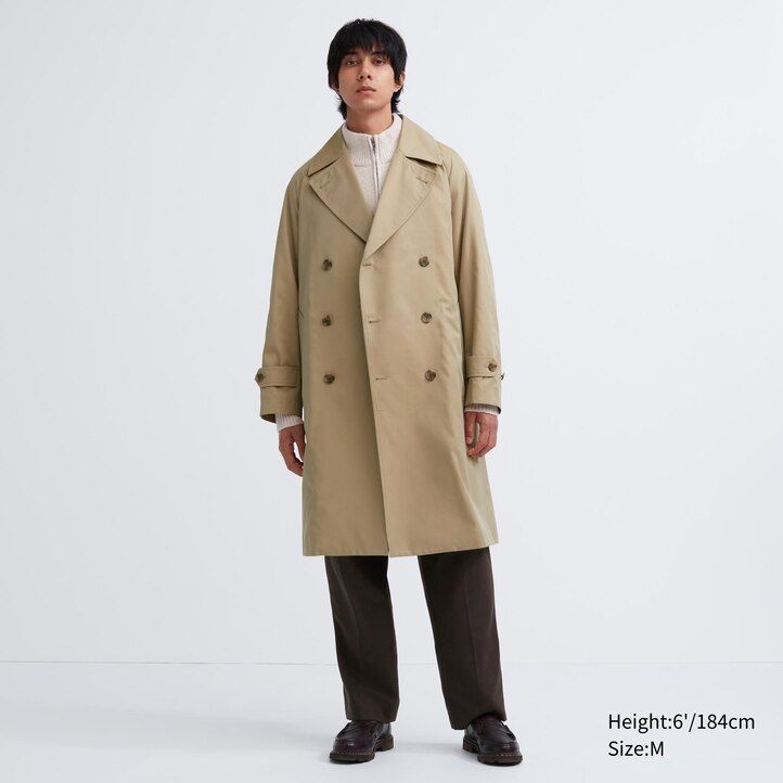 Navy Uniqlo Trench Coat | PNOHA-1720