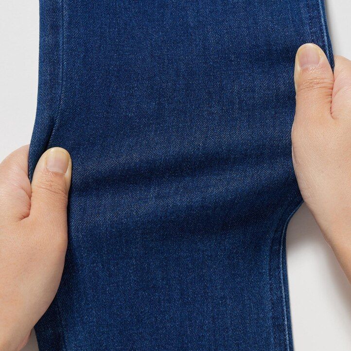 Navy Uniqlo Ultra Stretch Denim Leggings Trousers Long | MCRSE-2549