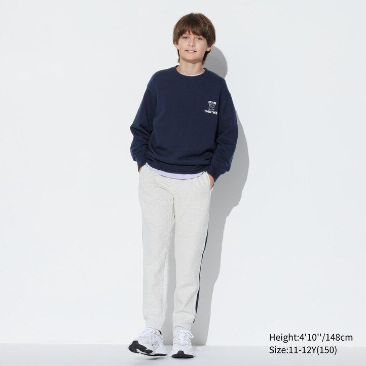 Navy Uniqlo Ultra Stretch Graphic Sweatshirt | UFQCB-3654