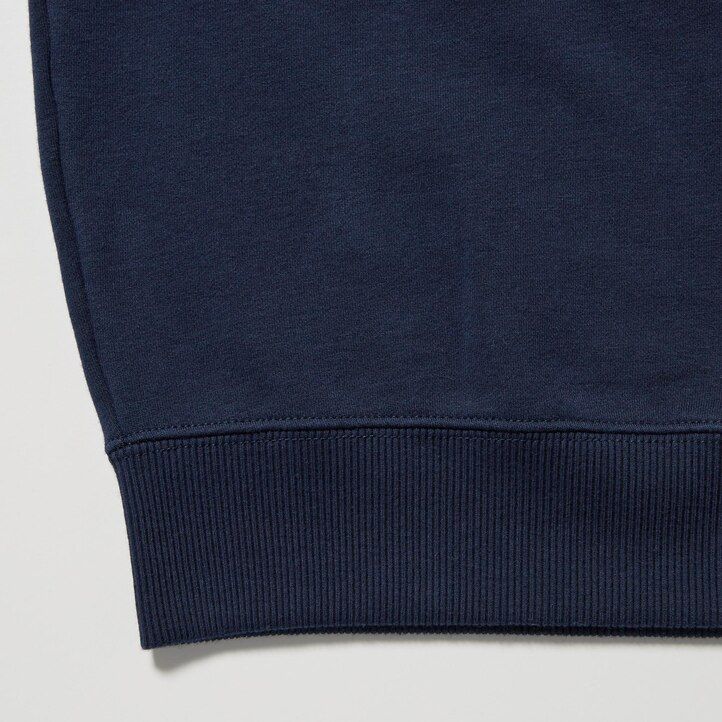 Navy Uniqlo Ultra Stretch Graphic Sweatshirt | UFQCB-3654