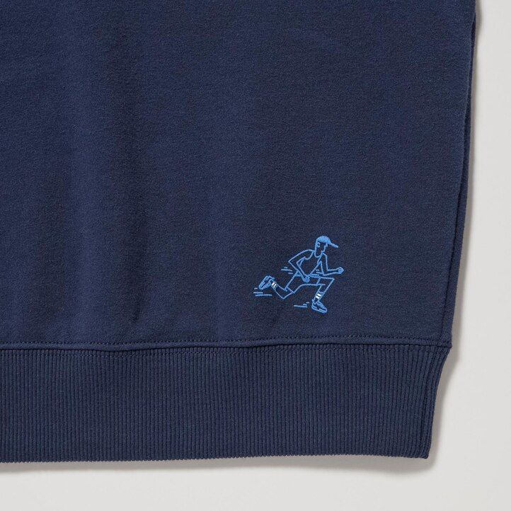 Navy Uniqlo Ultra Stretch Soft Sweatshirt | JNDEH-4152