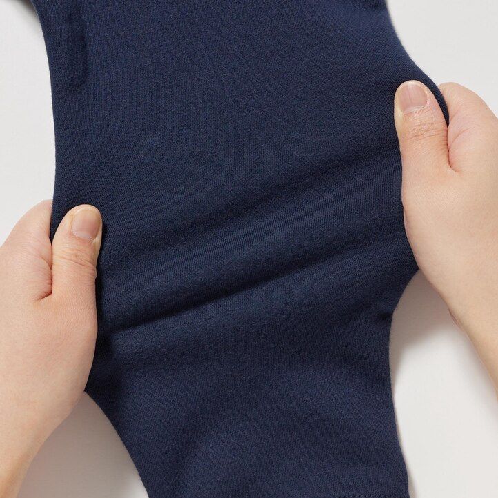 Navy Uniqlo Ultra Stretch Soft Sweatshirt | JNDEH-4152