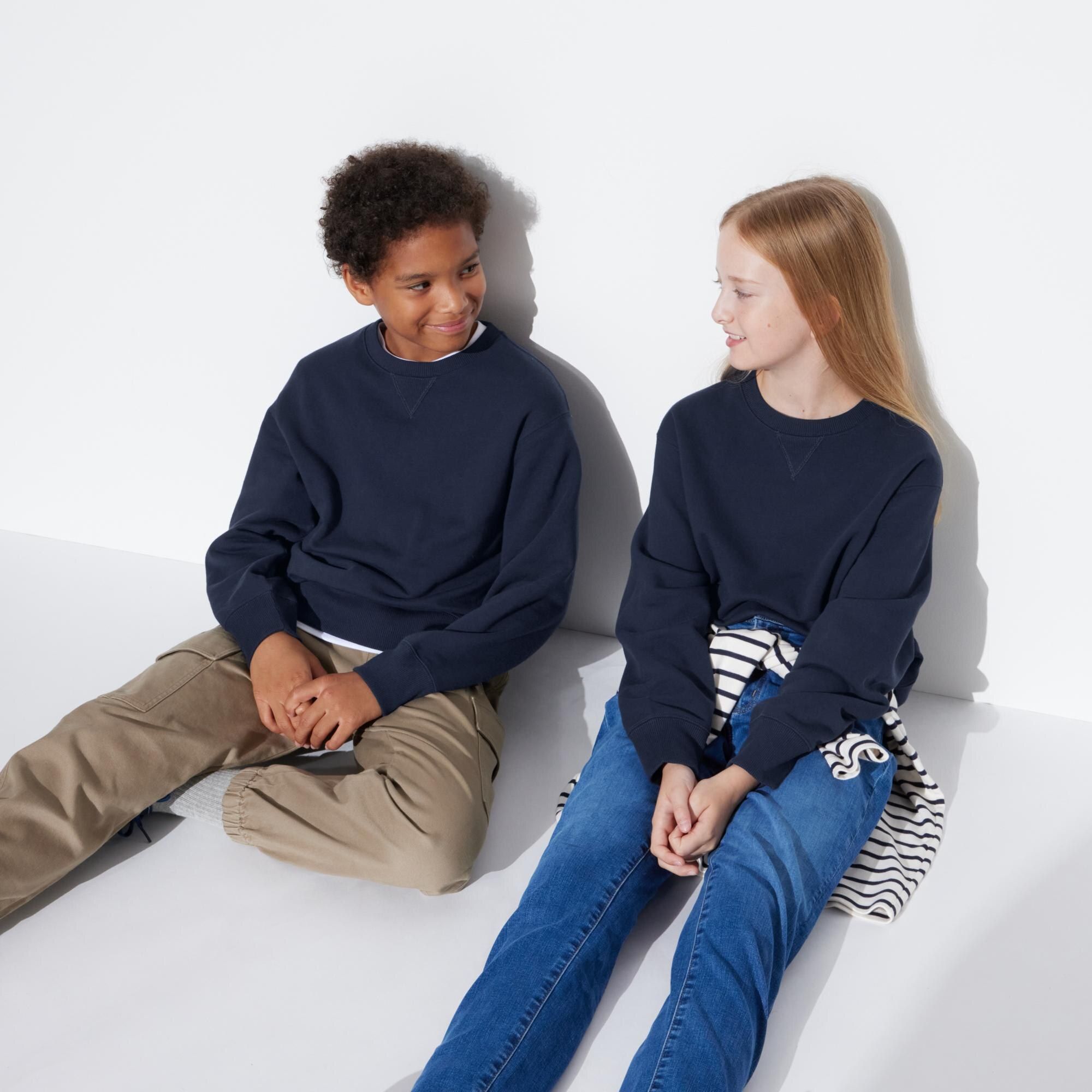 Navy Uniqlo Ultra Stretch Soft Sweatshirt | VRTKW-0482