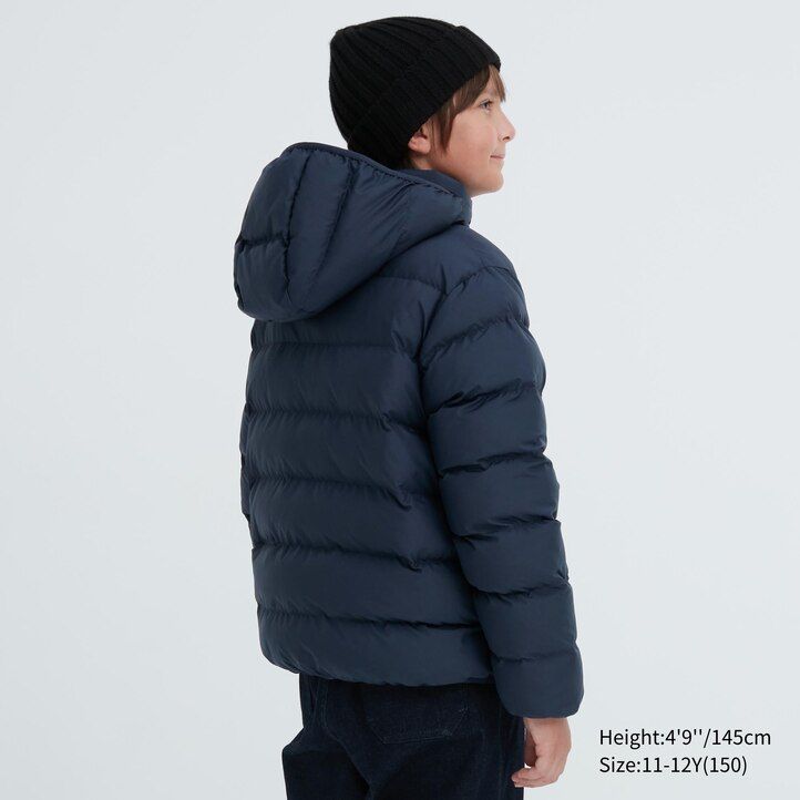 Navy Uniqlo Warm Padded Washable Hooded Parka Water Repellent | XTORI-7106