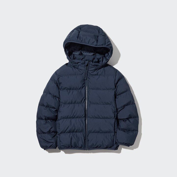 Navy Uniqlo Warm Padded Washable Hooded Parka Water Repellent | XTORI-7106