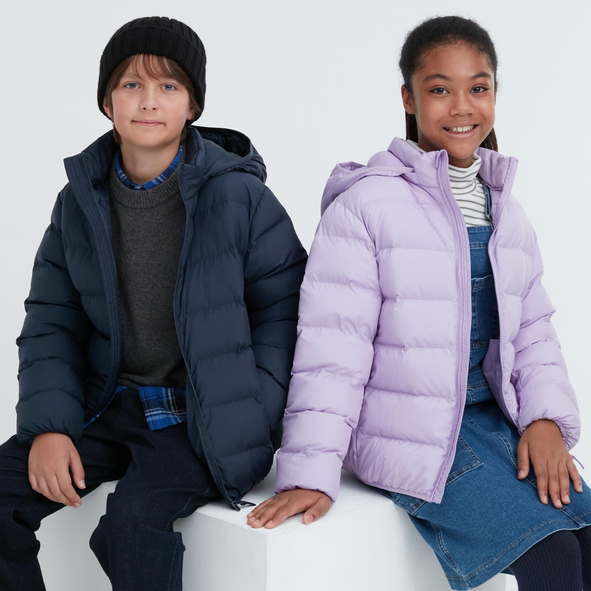 Navy Uniqlo Warm Padded Washable Hooded Parka Water Repellent | XTORI-7106