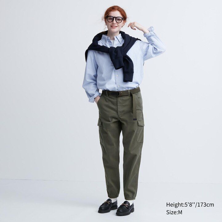 Olive Uniqlo Cargo Joggers | BYHAV-4362