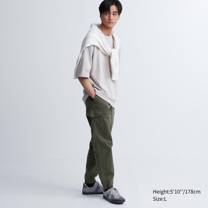 Olive Uniqlo Cargo Joggers | BYHAV-4362