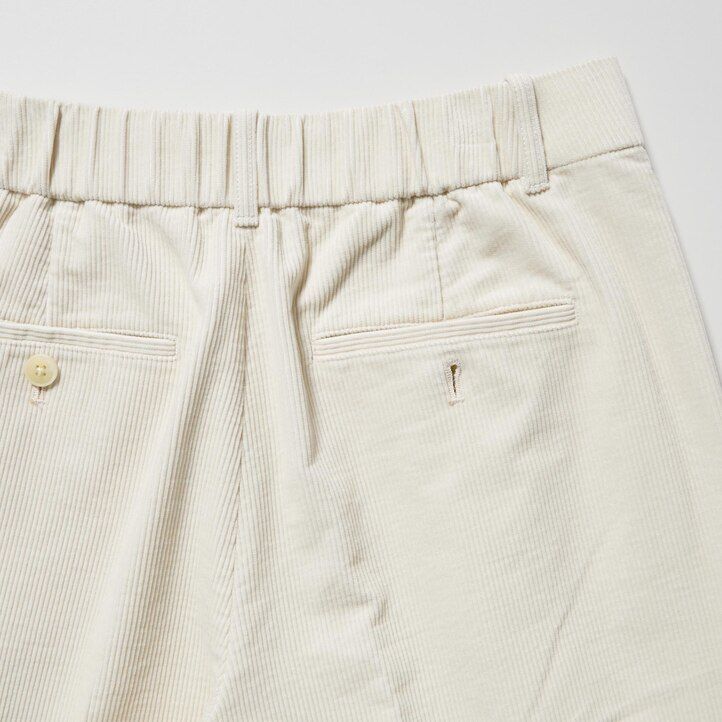 Olive Uniqlo Corduroy Pleated Wide Leg Trousers | NDQLF-8275