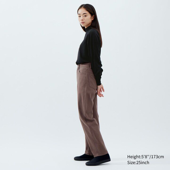 Olive Uniqlo Curved Jeans | BRZKT-7836