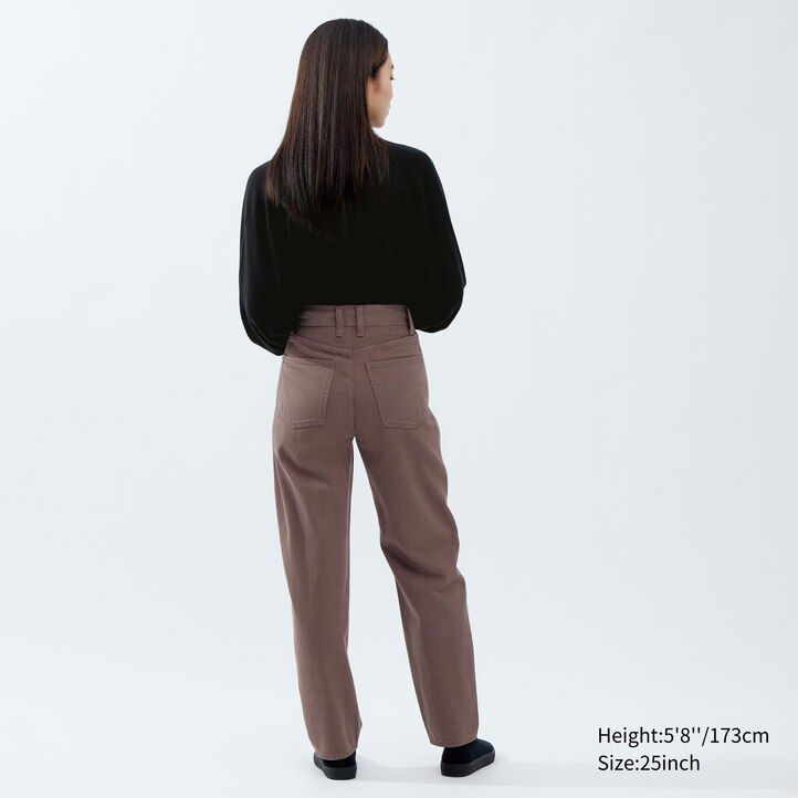 Olive Uniqlo Curved Jeans | BRZKT-7836