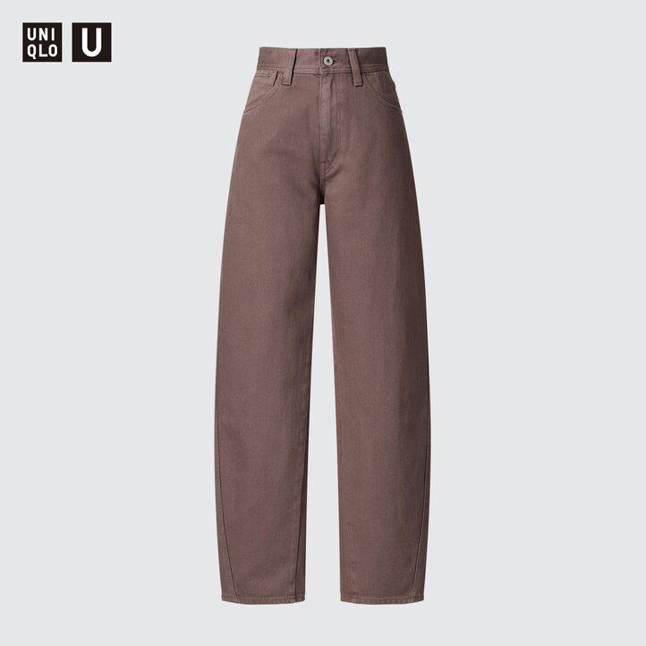 Olive Uniqlo Curved Jeans | BRZKT-7836