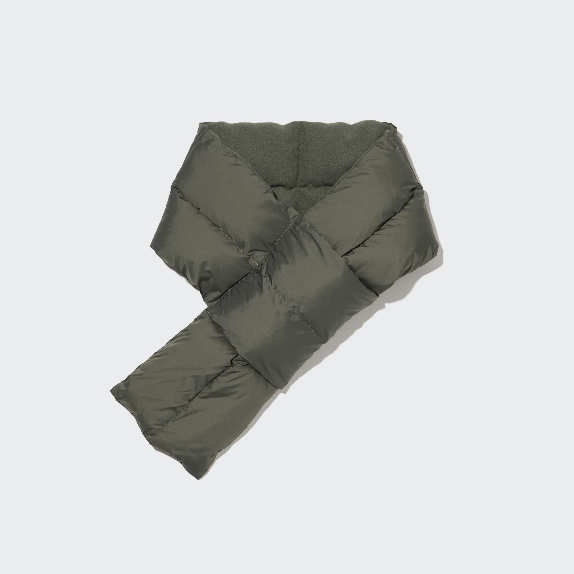 Olive Uniqlo Heattech Lined Padded Scarf | FJTCU-3792