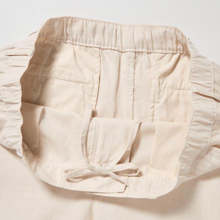 Olive Uniqlo Linen Blend Relaxed Fit Trousers | WMNKF-8546