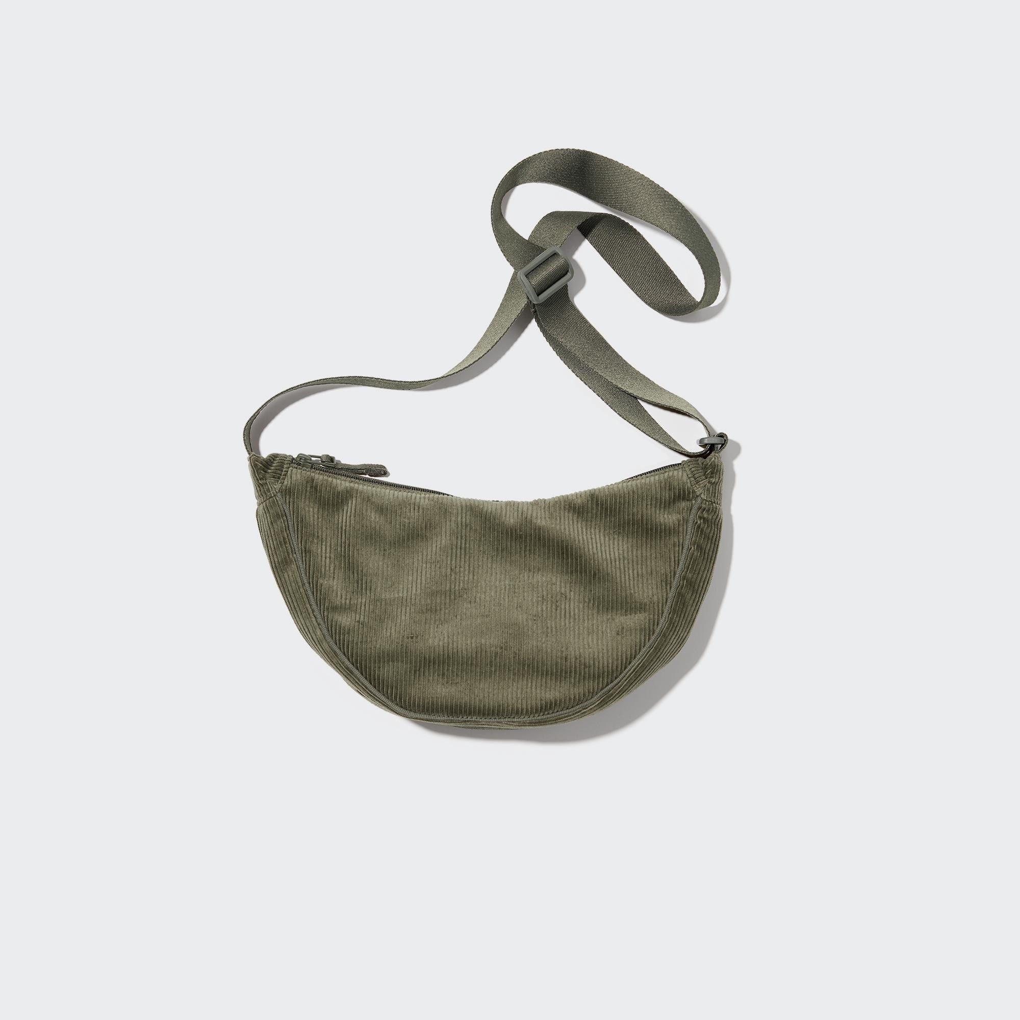 Olive Uniqlo Round Mini Shoulder Bag Corduroy | TPURO-0826