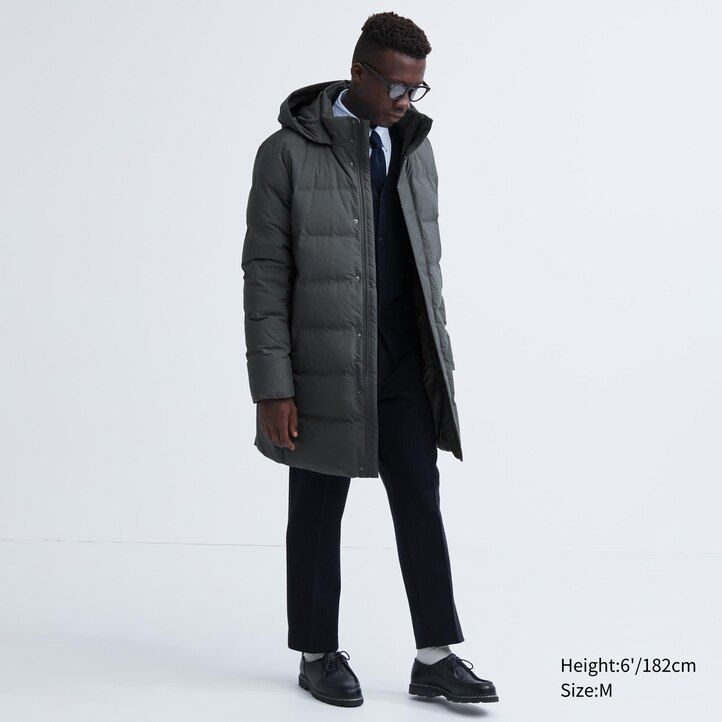 Olive Uniqlo Seamless Down Coat | ESOCJ-8217