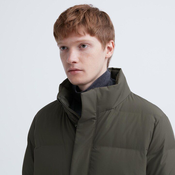Olive Uniqlo Seamless Down Coat | ESOCJ-8217