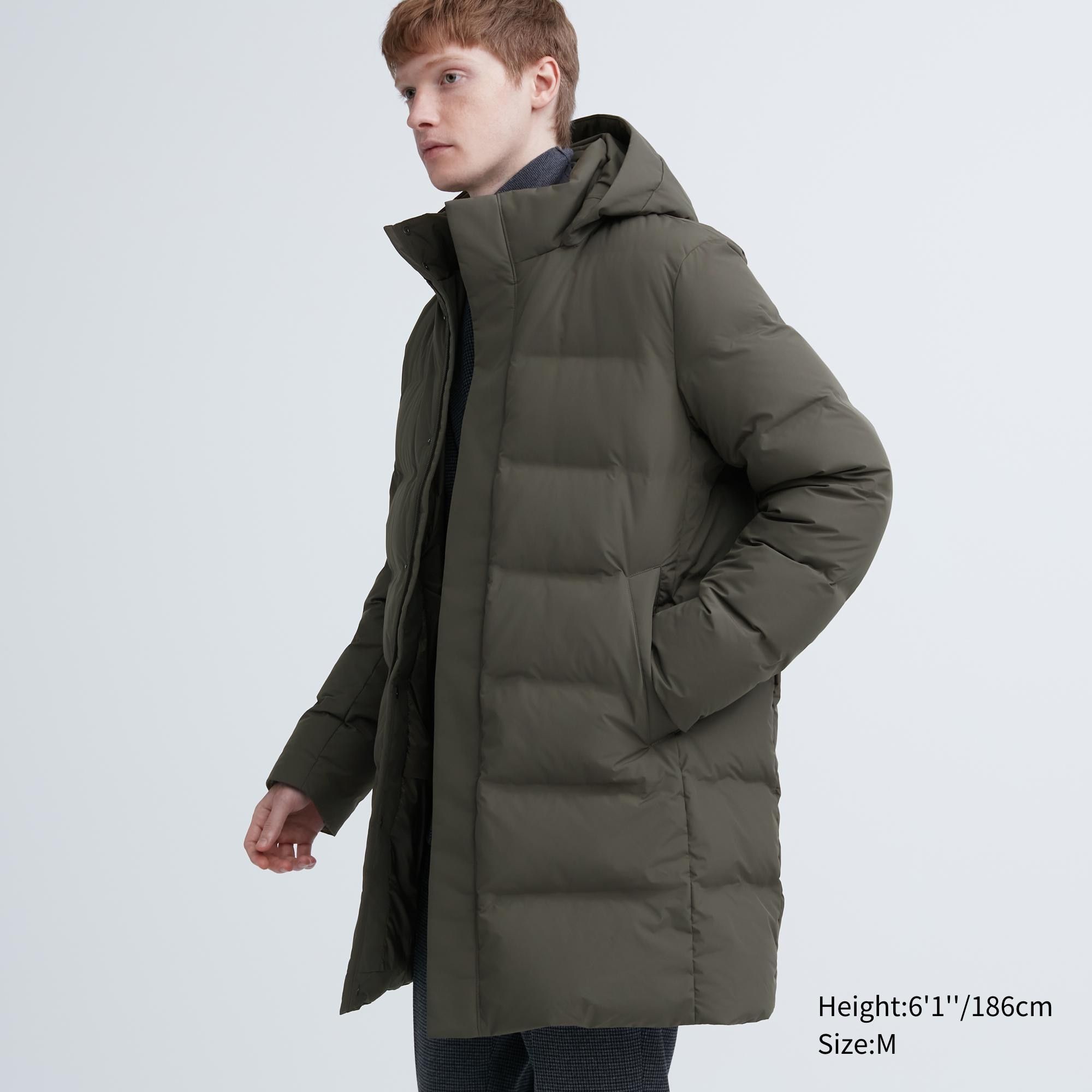 Olive Uniqlo Seamless Down Coat | ESOCJ-8217