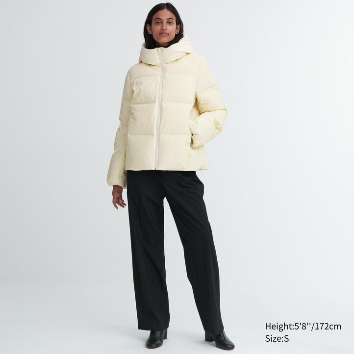Olive Uniqlo Seamless Down Parka | KBOSF-5640