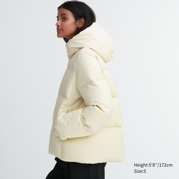 Olive Uniqlo Seamless Down Parka | KBOSF-5640