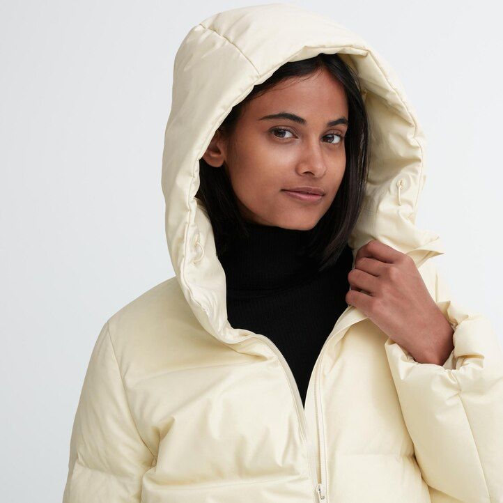 Olive Uniqlo Seamless Down Parka | KBOSF-5640