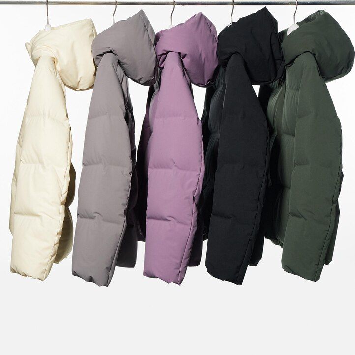 Olive Uniqlo Seamless Down Parka | KBOSF-5640