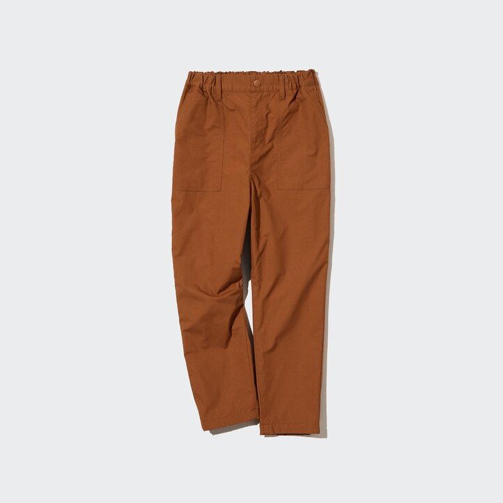 Olive Uniqlo Stretch Warm Lined Baker Trousers | CPYMN-1630