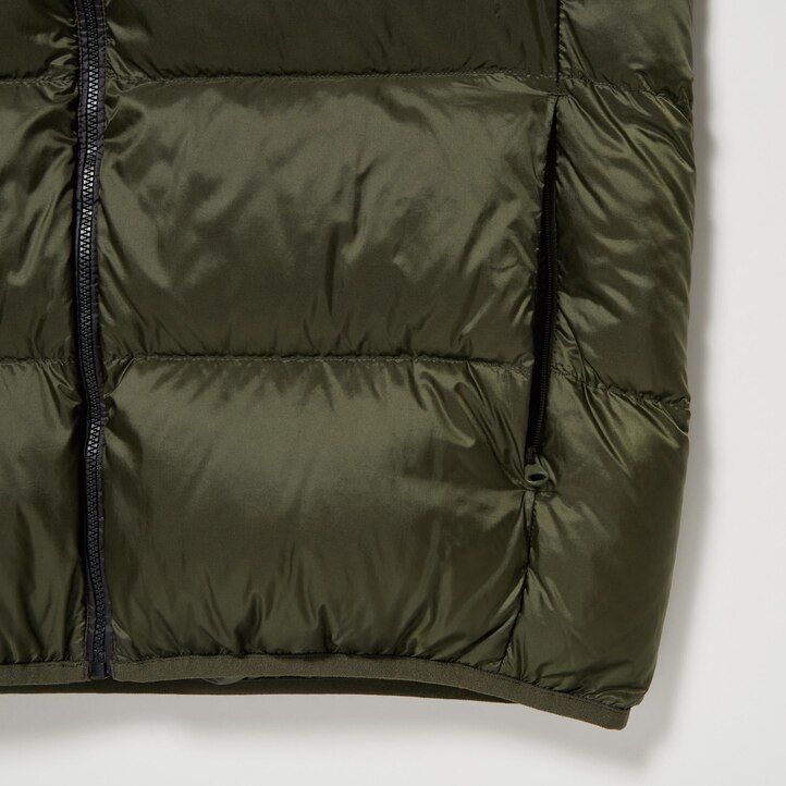 Olive Uniqlo Ultra Light Down Colour Block Vest | VTKNP-1207