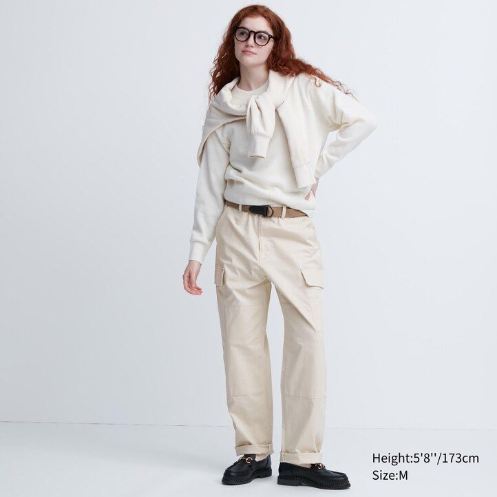 Olive Uniqlo Utility Cargo Trousers | KDPRN-6795